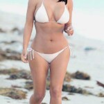 Prachi Desai bikini white