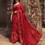 Prachi Desai wears red saree